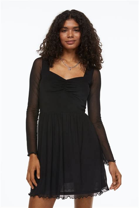 h&m mesh dress